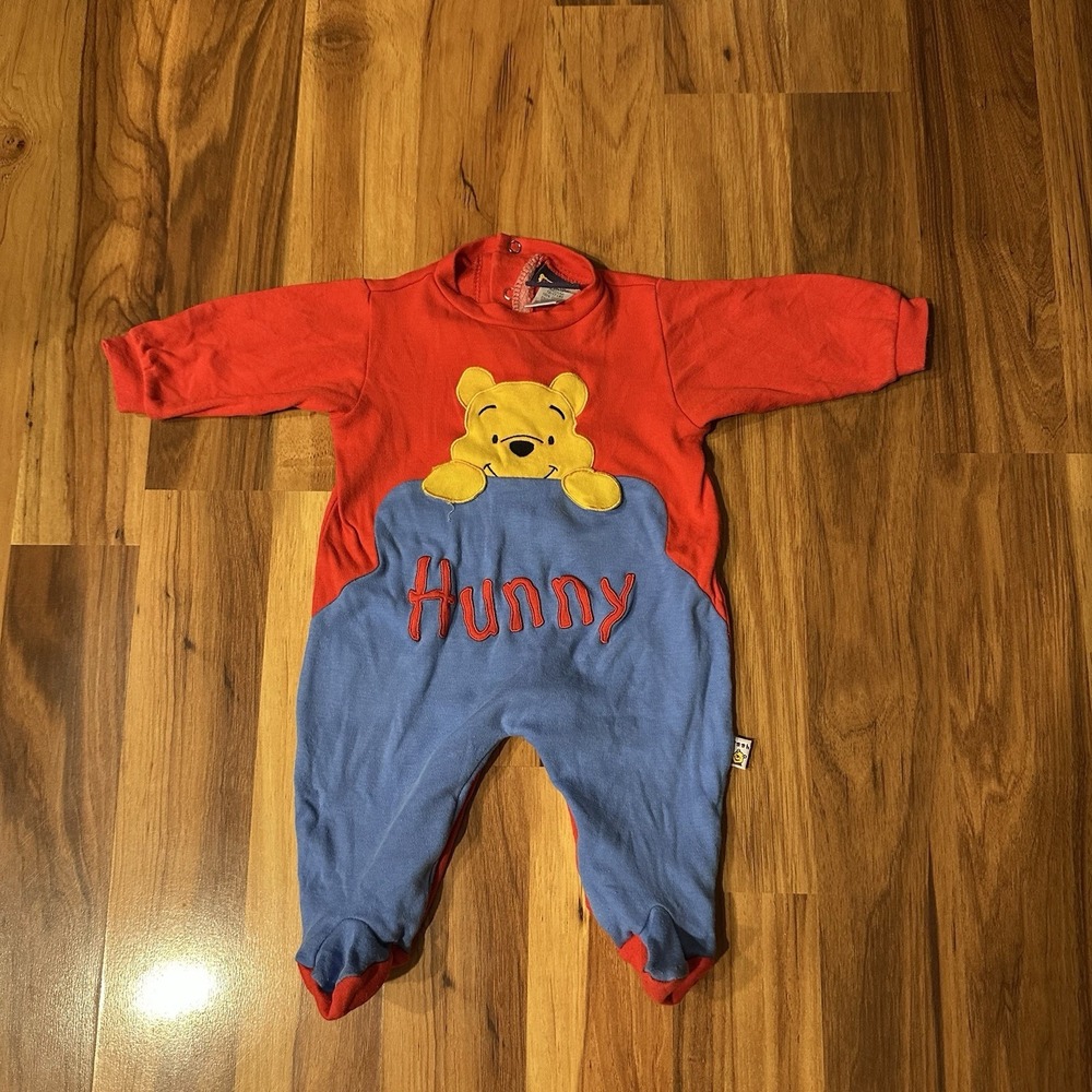 RARE VTG Winnie The Pooh Hunny Kids Children's Vintage Disney Jumper 6 Months